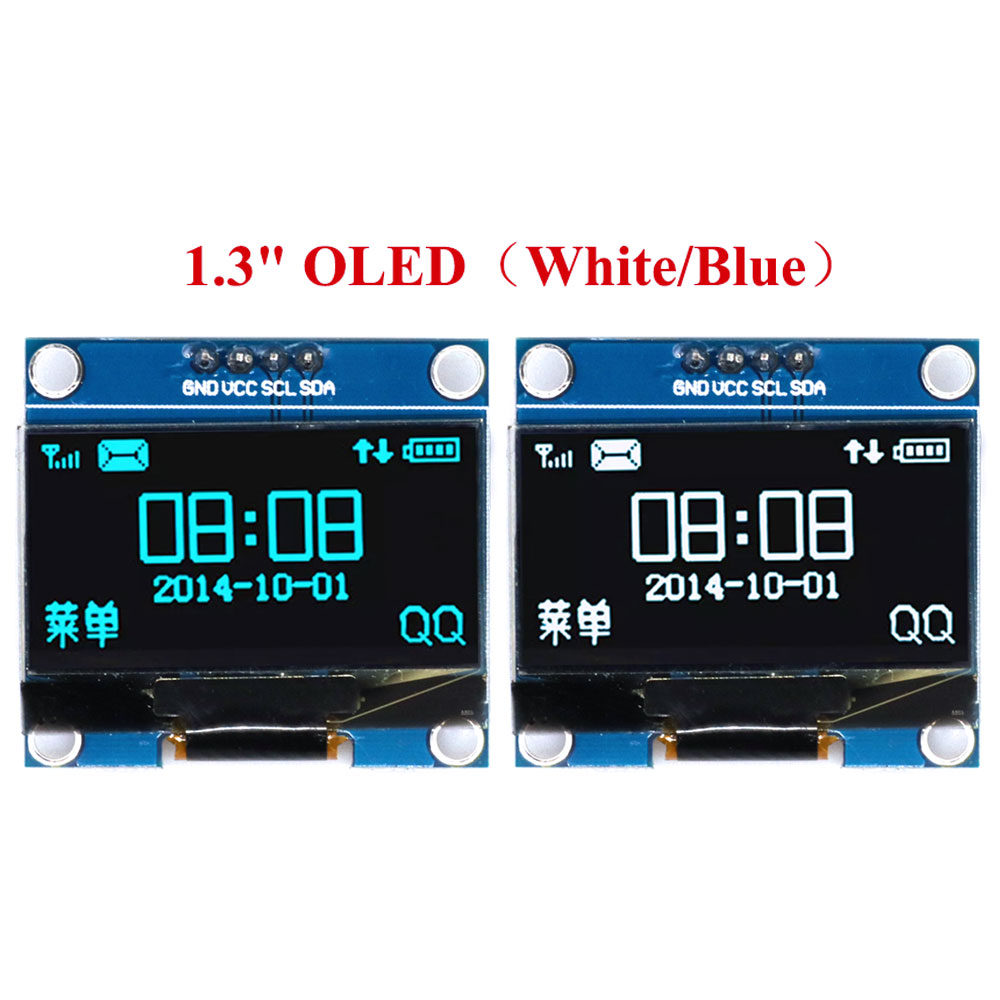 Ssd1306 - 1,3-дюймовый OLED-модуль 1,3-дюймовый модуль дисплея белого/синего
