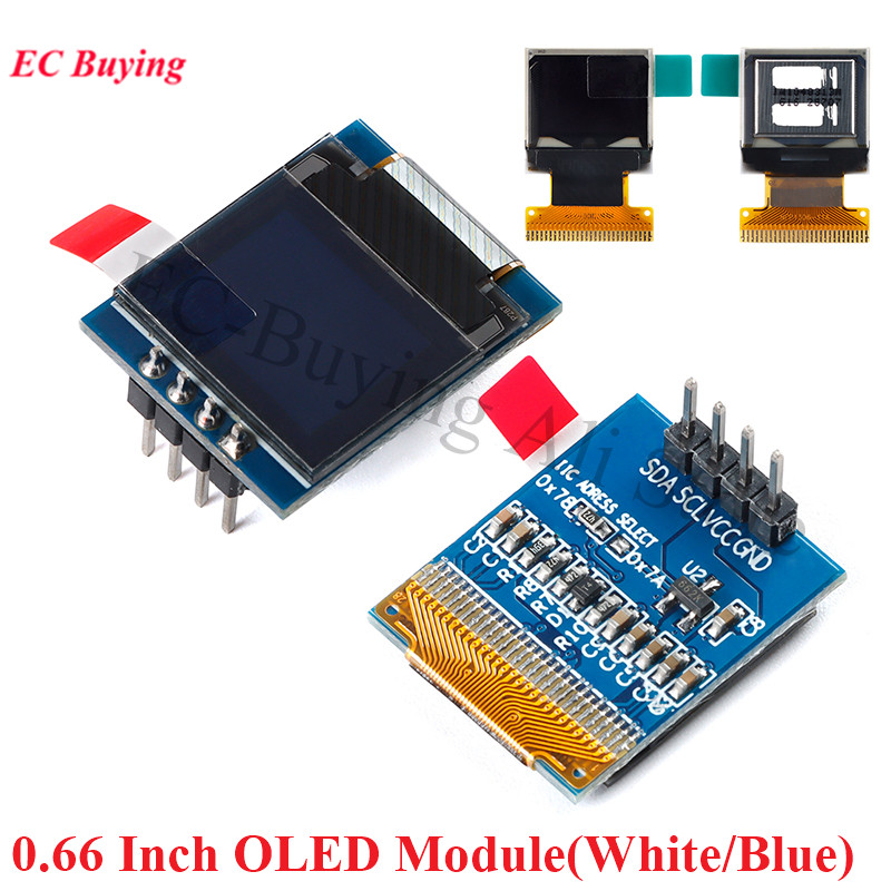 Ssd1306 - 0,66-дюймовый OLED-модуль ЖК-дисплея 64X48 0,66-дюймовый светодиодный