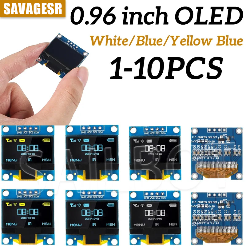 1-10 шт. 0,96-дюймовый модуль  – обзор и цена Oled Display 0.96