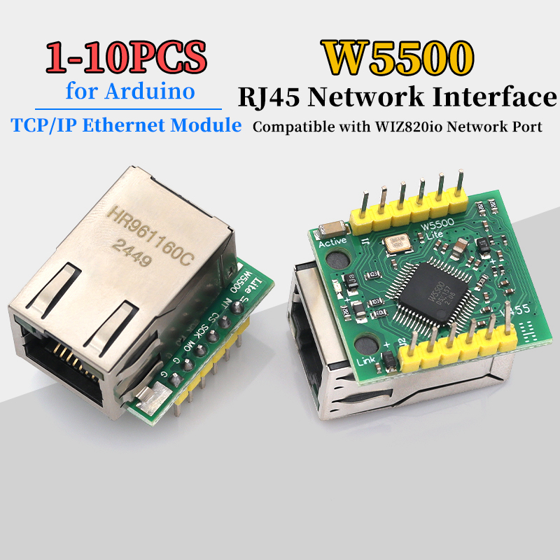 Модуль Ethernet W5500 (1/5/10  – обзор и цена Ethernet W5500