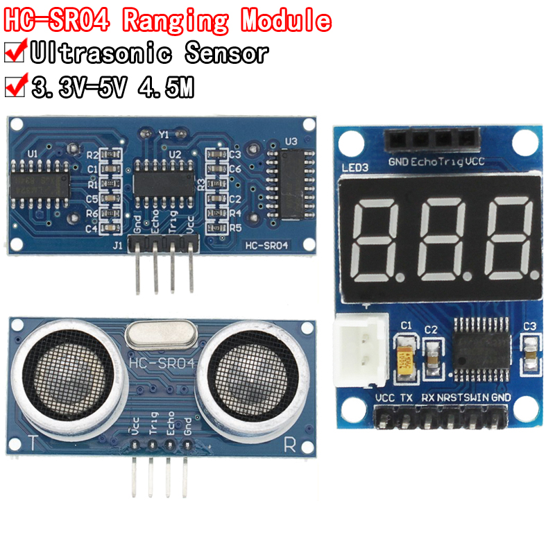 Ультразвуковой датчик HC-SR04  – обзор и цена Ultrasonic Sensor Hc-Sr04
