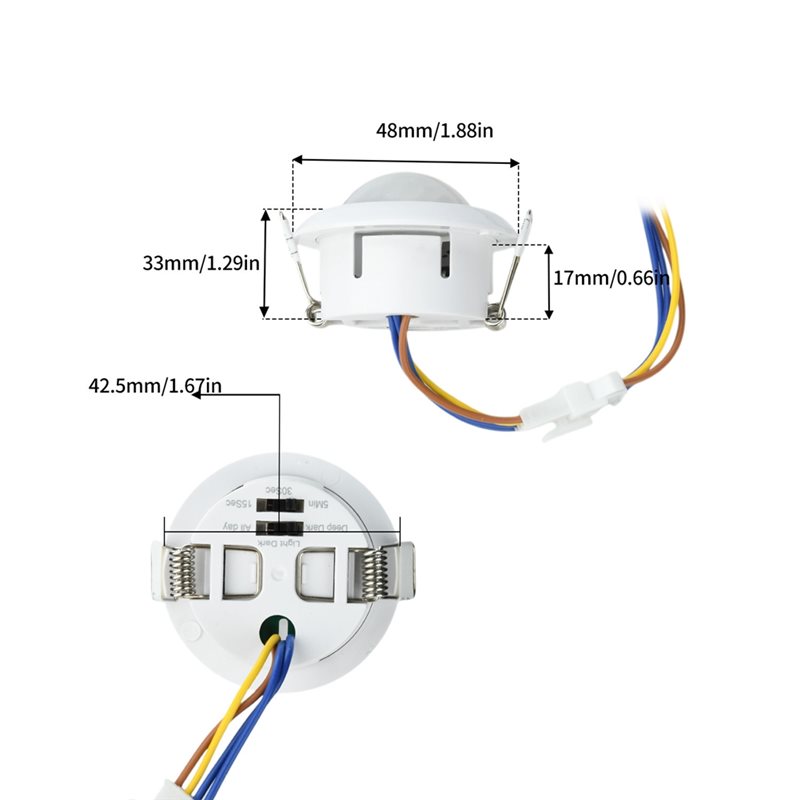 ABZL AC85-265V – датчик движен – обзор и цена Pir Motion Sensor