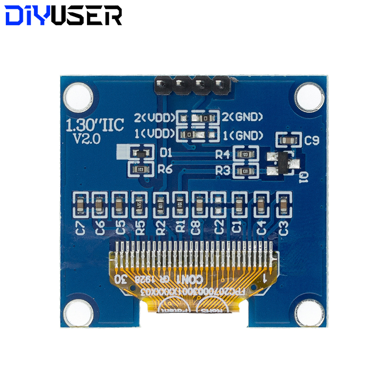 DIYUSER 1.3-дюймовый OLED-дисп – обзор и цена Ssd1306